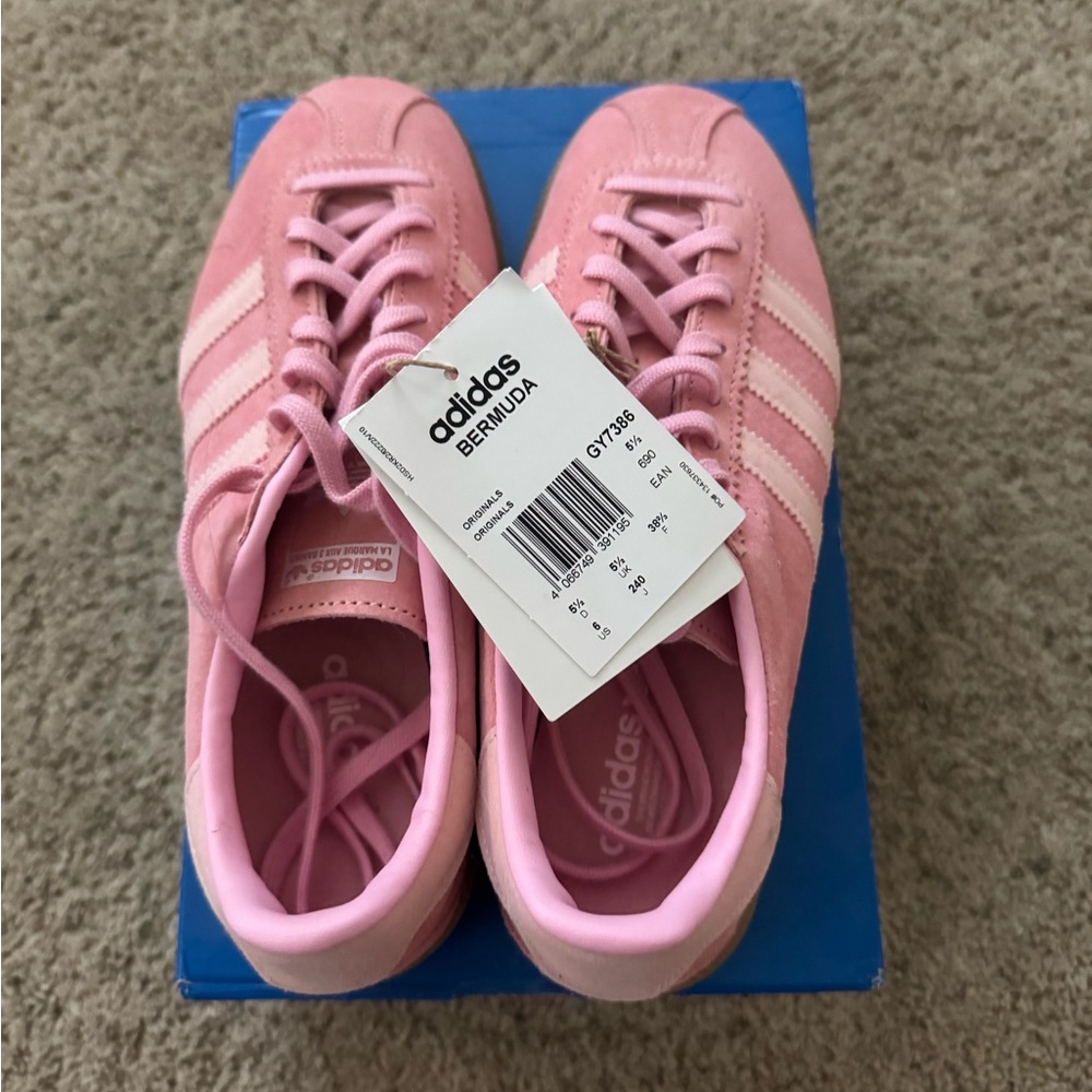 Adidas Bermuda Sneakers in Pink and Tan